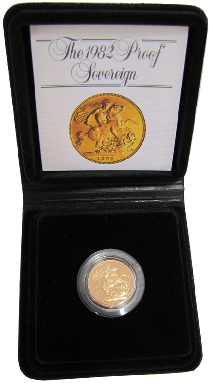 Gold Proof 1982 Sovereign Boxed