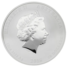 2018 10oz Australian Lunar Year of the Dog Silver Coin