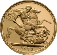 1979 Proof Gold Sovereign Coin Elizabeth II Decimal Head
