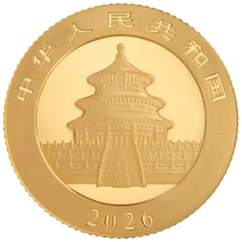 2026 3g Chinese Panda Gold Coin