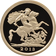 2013 - Gold £5 Proof Coin (Quintuple Sovereign)