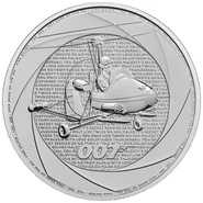 Six Decades of 007 James Bond Silver Coins