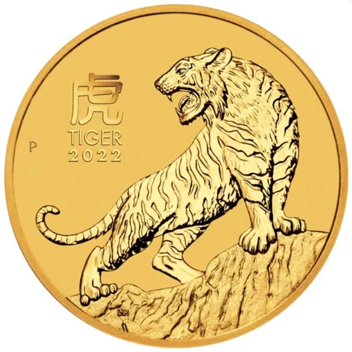 2022 Tiger Coin 999.9純金 2022 Year of the Tiger 1oz Gold Coin | BullionByPost - From $5,035
