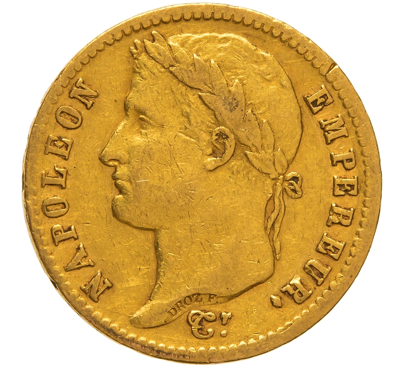 1813 20 French Francs - Napoleon (I) Laureate Head - A