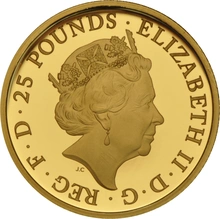 2017 1/4oz Quarter Ounce Proof Lion Gold Coin Queen's Beasts Boxed