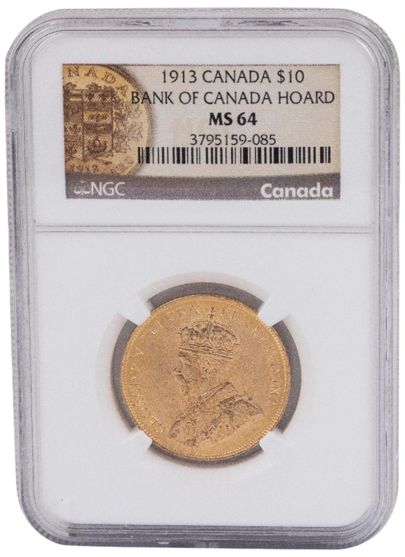 1913 Canadian Gold $10 - MS64 | BullionByPost - From $3,361