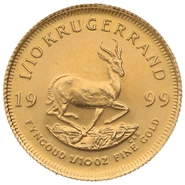 1999 1/10oz Krugerrand Gold Coin