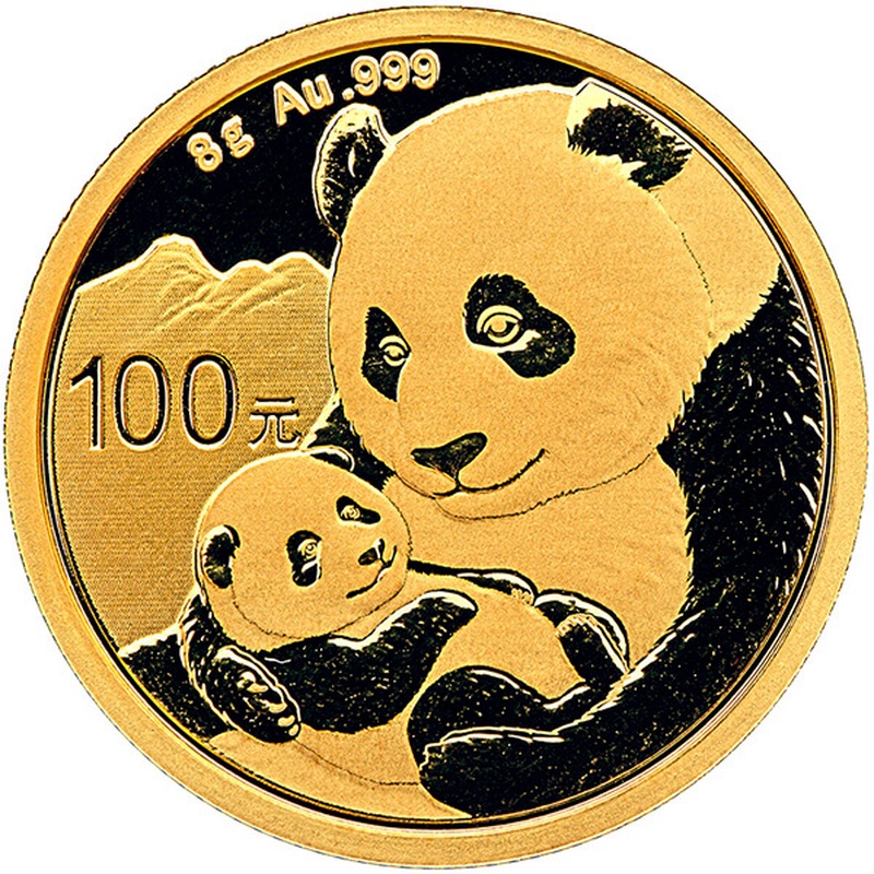 2019 8g Gold Chinese Panda Coin