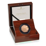 2022 25th Anniversary of Harry Potter - The Hogwarts Express Fifty Pence Proof Gold Coin Boxed