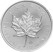 2018 1oz Canadian Maple Silver Coin