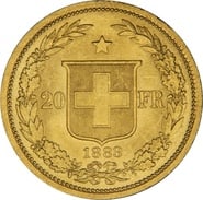 20 Swiss Franc Libertas