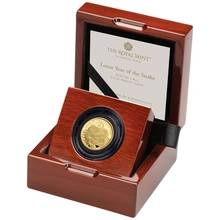 2025 Royal Mint 1/4oz Year of the Snake Proof Gold Coin Boxed