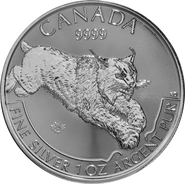 2017 1oz Silver Canadian Lynx