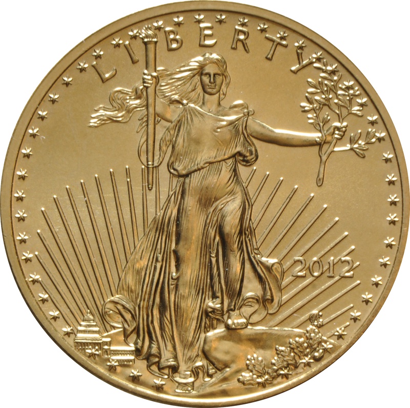 2012 Half Ounce Eagle Gold Coin