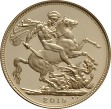 Gold Proof 2015 Sovereign Boxed - 5th Portrait