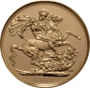 2010 Gold Sovereign - Elizabeth II Fourth Head