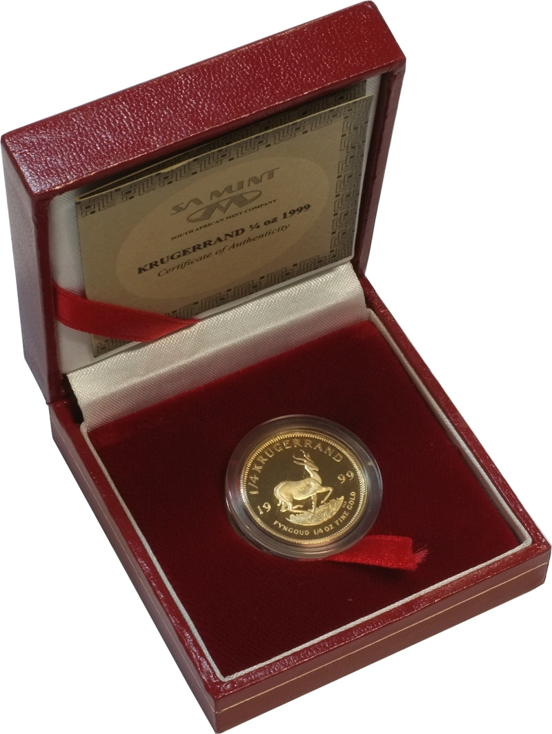 1999 1/4oz Gold Proof Krugerrand - Boxed