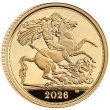 2026 Proof Gold Half Sovereign Coin Boxed