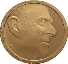 2011 - Proof £5 Gold Coin, HRH Prince Philip no box or cert