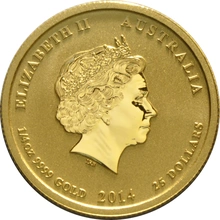 2014 Quarter Ounce Year of the Horse Gold Coin