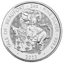 2023 Yale of Beaufort Silver Coin Tudor Beasts 2oz