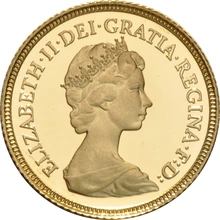 1980 Proof Gold Half Sovereign Elizabeth II Decimal Head