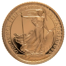 1988 Tenth Ounce Proof Britannia Gold Coin