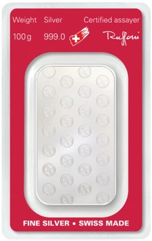 Argor-Heraeus 100 Gram Silver Bar