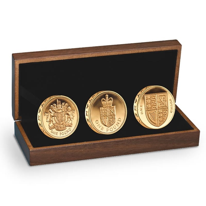 2013 30th Anniversary of the £1 Gold Proof Three-Coin Set