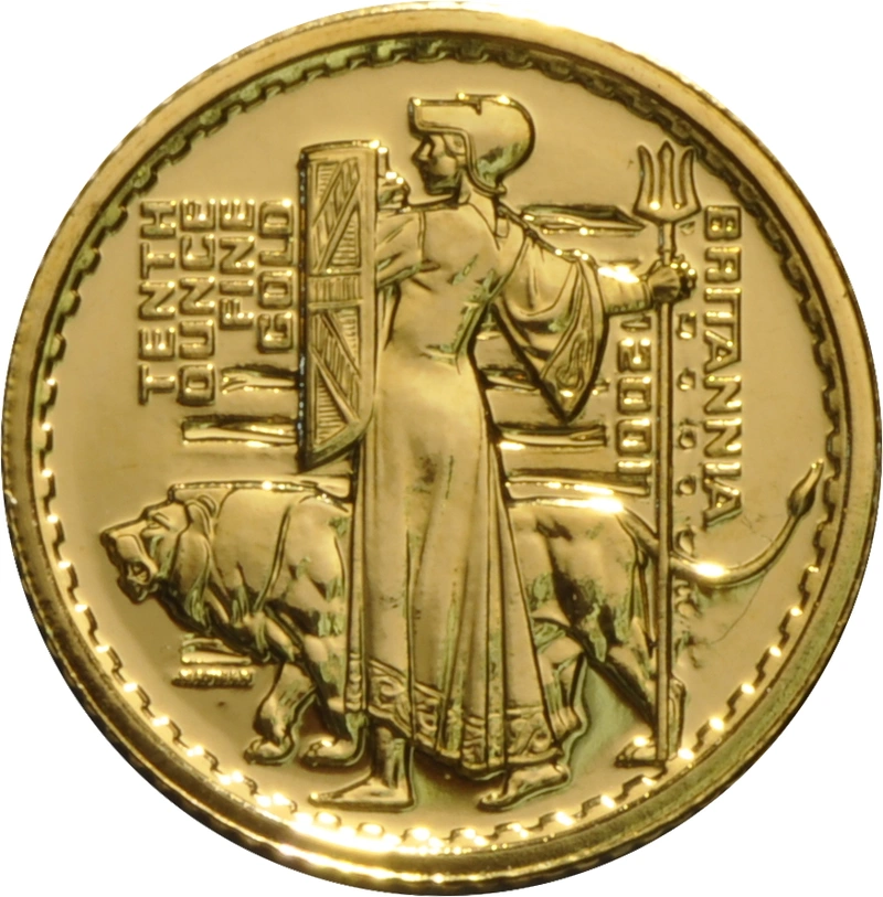 2001 Tenth Ounce Gold Britannia