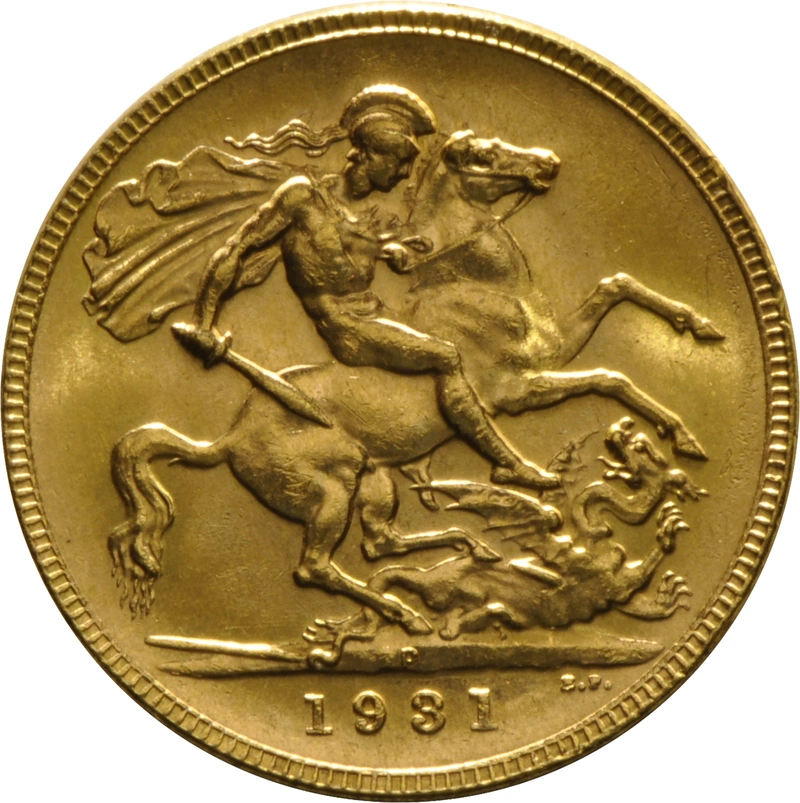 1931 Gold Sovereign - King George V - P