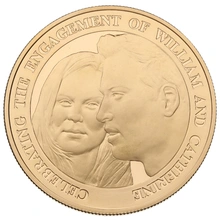 2010 Proof Gold Crown £5 Coin Royal Engagement William and Catherine Boxed