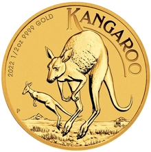 2022 1/2oz Australian Kangaroo Gold Nugget Coin