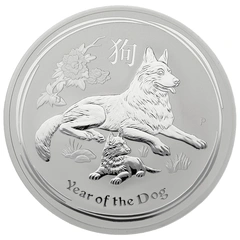 2018 Year of the Dog Silver Coin 10oz Perth Mint Australian Lunar Series