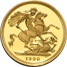 1990 Gold Proof Sovereign Three Coin Set