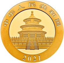 2021 1g Gold Chinese Panda Coin