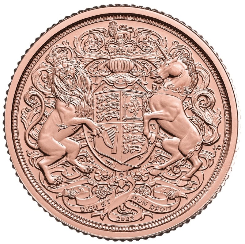 2022 Elizabeth II Memorial Gold Quarter Sovereign