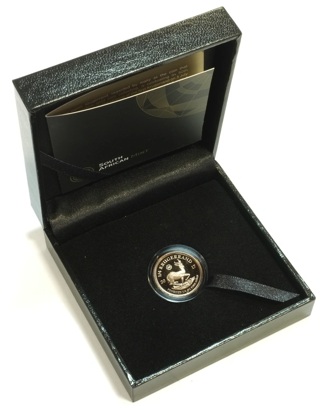 2017 1/4oz Gold Proof Krugerrand 50th Anniversary - Boxed with COA