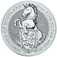 10oz Silver Coin, The Unicorn- Queens Beast 2019