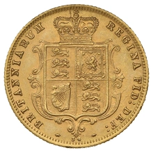 1878 Half Sovereign Victoria Young Head Shield Back - London