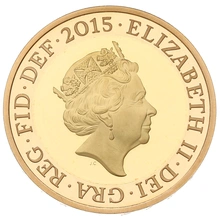 2015 Proof £2 Gold Coin Definitive Britannia Boxed