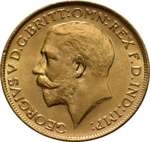 1918 Gold Sovereign - King George V - S