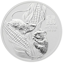 2020 5oz Australian Lunar Year of the Rat Silver Coin