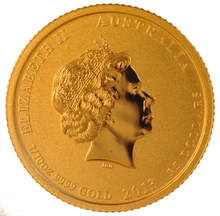 2013 Year of the Snake Gold Coin 1/10oz Perth Mint Australian Lunar Series