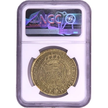 1800 Charles IV Spanish 8 Escudos Santiago NGC AU53