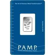 PAMP Rosa 2.5 Gram Silver Bar Minted