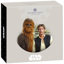 2024 50p Han Solo & Chewbacca Boxed Star Wars Proof Gold Coin Boxed