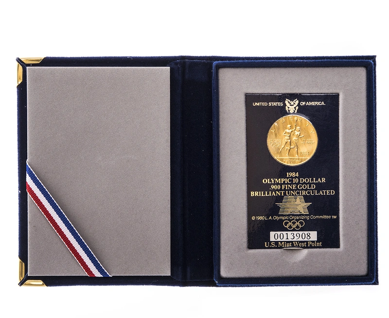 アメリカンイーグル American Gold Commemorative $10 1984 LA Olympics Brilliant