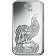 PAMP 1oz 2017 Year of the Rooster Silver Bar
