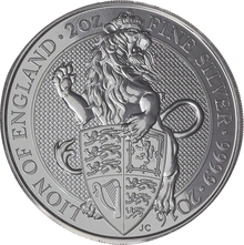 10 x 2oz Silver Coin, The Lion - Queen's Beast